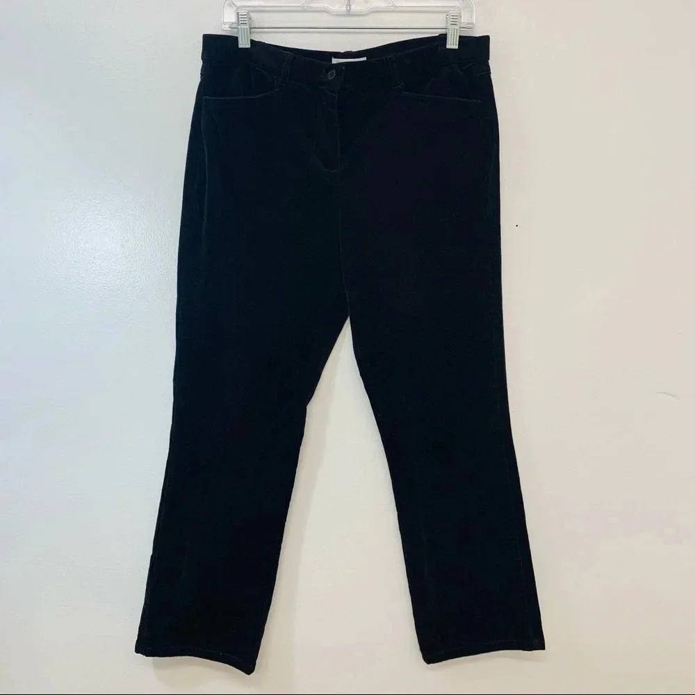 Orvis Cordory Pants Woman 10 Dark Brown Straight Leg Cotton Spandex Pockets Work